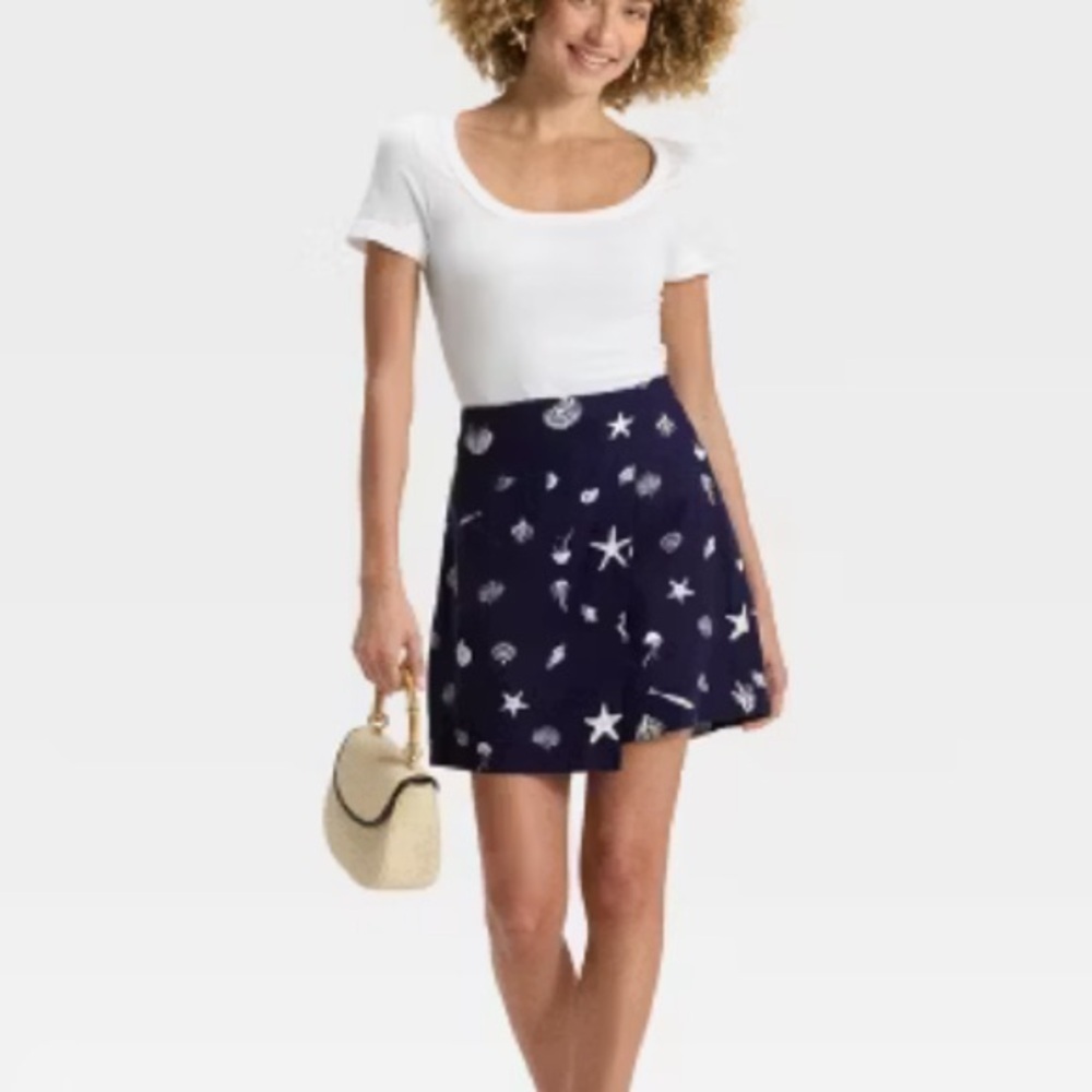 Women's Linen Blend Skort - A New Day™ new 🆕 - Picture 2 of 7
